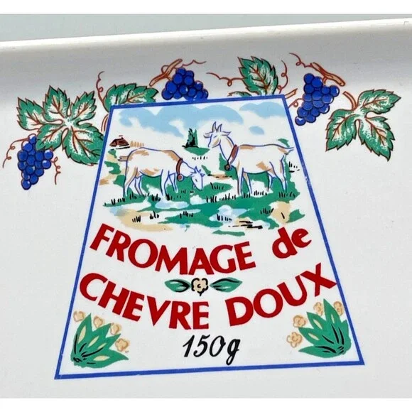 Vintage Revol Porcelain Fromages De France Cheese Platter Tray White 16" x 9" - Picture 7 of 11